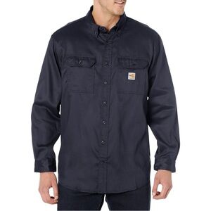 Carhartt FR Shirt FRS003 Fire Resistant TrueComfort Lightweight Navy Blue 3XL